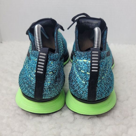 Nike Flyknit Racer 2015  Men's Running Shoes Size 10.5  Blue Lagoon 526628-401 - Picture 4 of 12
